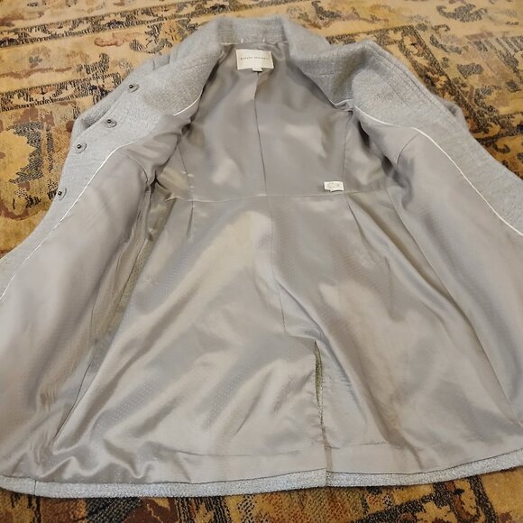 BANANA REPUBLIC Wool Blend Gray Peacoat XS- EUC - Picture 11 of 16